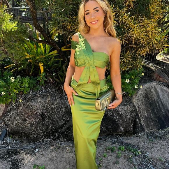 Cult Gaia Sharlena Gown in Olea - Picture 4 of 11